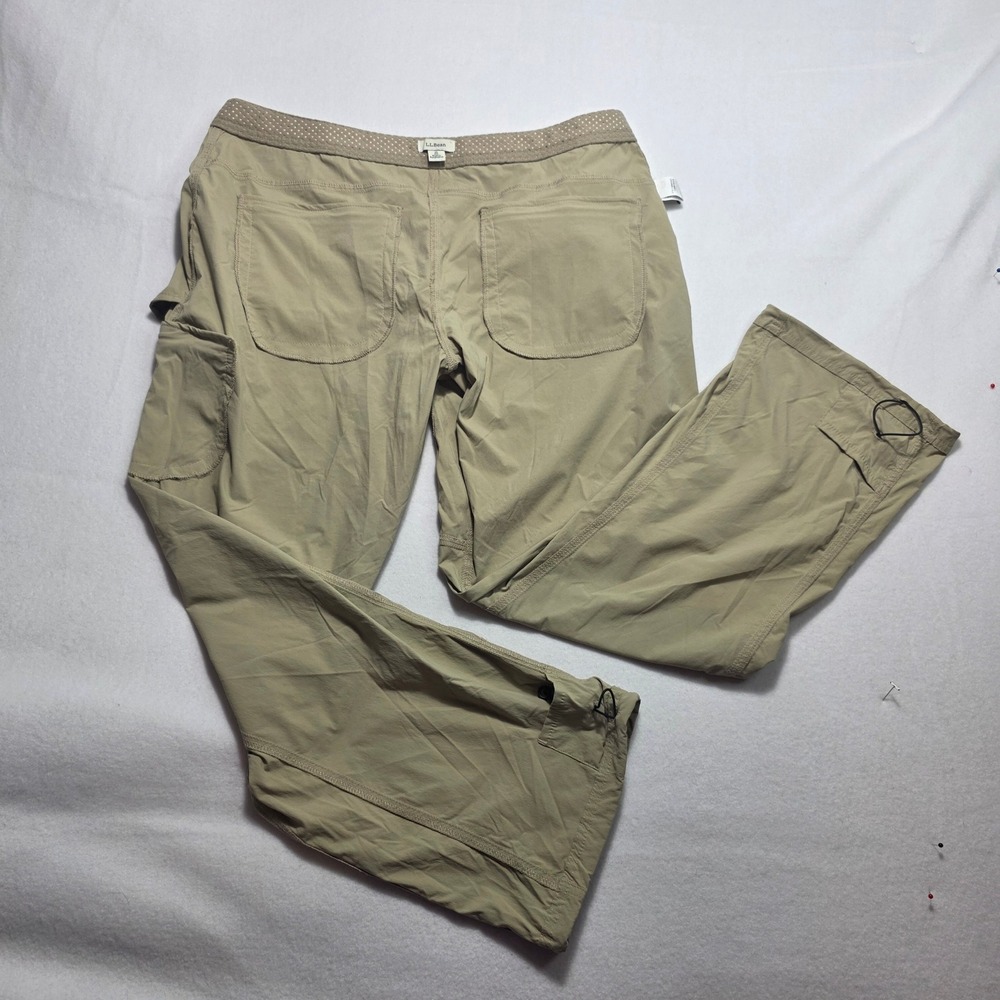 LL Bean Vista Camp Pants Womens 16 Regular Khaki Tan Hiking Outdoor 268919 - Picture 15 of 15
